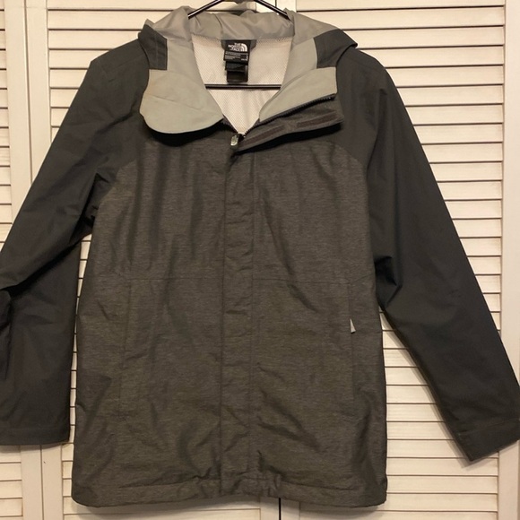 The North Face Other - The North Face DryVent Gray Zip Jacket with Hood Size Boys L 14-16